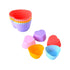AussieSuperStore Homeware Supplies Silicone Cupcake Liners Baking cups Reusable and Nonstick Muffin Holder Cake Molds Silicone Cupcake Liners Baking cups Reusable Nonstick Muffin Cake Mold CBHEARTCUPCAKEX12